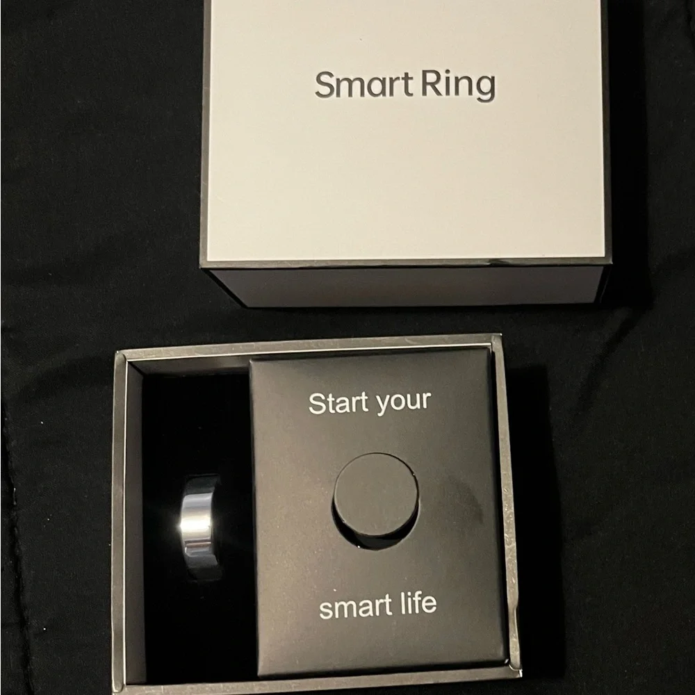 Smart Ring - Silver Smart Ring, Size 9 Wearable